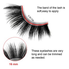 False Eyelashes 4 Pairs - Professional Reusable Face Eyelashes Fit for All Eyes, Natural Thick Hand-Made 3D Faux Mink Eyelashes for a Beautiful Makeup Look (G106)
