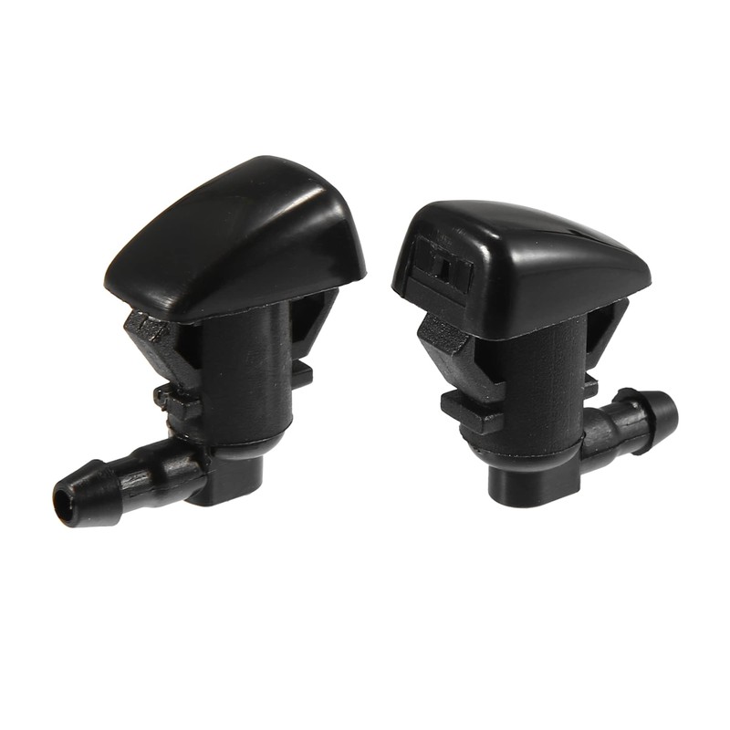 X AUTOHAUX 2pcs Windshield Washer Nozzle 2.5m Hose Connectors Kit