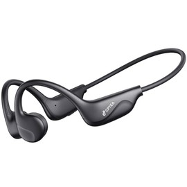 Auriculares de conducción ósea, oreja abierta, Bluetooth V6.0, IPX5, resistentes al sudor, 10 horas de reproducción, auriculares inalámbricos deportiv
