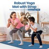 Robust Non-Slip Yoga Mat with Strap, TPE Eco-Friendly Workout Mat
