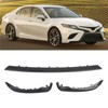 3PCS Front Bumper Lip Spoiler Kit Improve Driving Stability Black