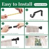 Simple Trending Curtain Rods for Windows 28 to 84 Inches-