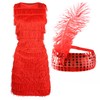 Red Flapper Dress - Small - Childs Flapper Fancy Dress