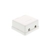 Networx 2-Port Ethernet Keystone Jack Surface Mount Box, Unloaded, White