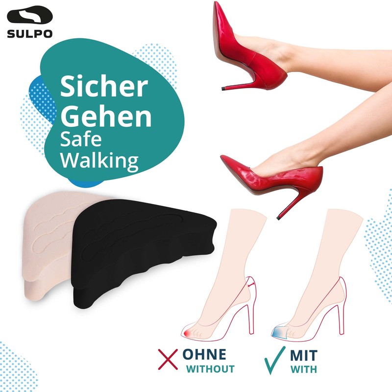 SULPO 4 Pairs Shoe Fillers for Too Large Shoes -