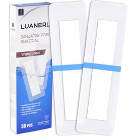 30 Pack Waterproof Adhesive Island Dressings for Surgery Recovery
