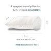 SnooozeGo Mini Travel Pillow – Soft Supportive Bed Pillows for
