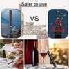 Zssxysm 2-in-1 Air Pressure Wine Opener with Foil Cutter, Air