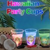CUPLOOV 30 Light up Luau Cups for Hawaiian Moana Birthday
