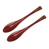 若泉 Lacquerware Dishwasher Safe Rice Congee Spoon Vermillion in Gold