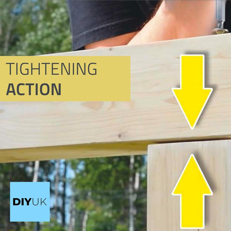 60mm 100 x Screws Torx Head Wood Screw, Decking Timber