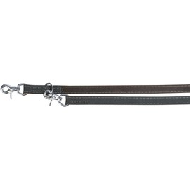 Rustic fatleather adjustable Dog Leash, L–XL: 2.00 m/25 mm, grey