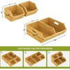 Bamboo Pantry Storage Bins, Stackable Potato and Onion Storage Bin