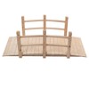 Garden Bridge,Wooden Arch with Safety Side Rails,Footbridge Decorative Backyard Bridge,Outdoor