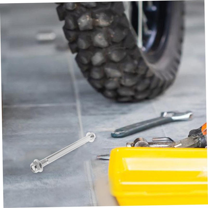 BUGUUYO Motorcycle Metal Axle Kit with Bolts Front and Rear