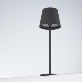 Versa LED Cordless USB-C Re-Chargeable Desk Lamp, 5200mAh Battery Operated with 3 Color Temperature 2700K-3000K-3500K and Fingertip Touch On/Off Plus Dimming with Two 5in Adj Height Stems in Black