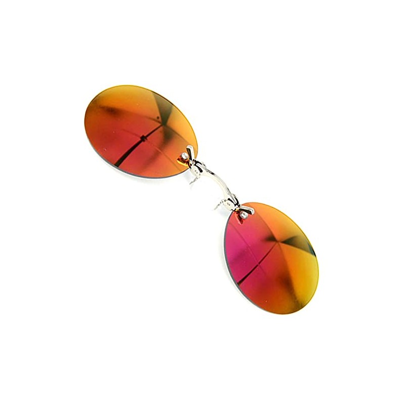 PLOPLO Retro Round Clip On Nose glasses Matrix Morpheus Movie