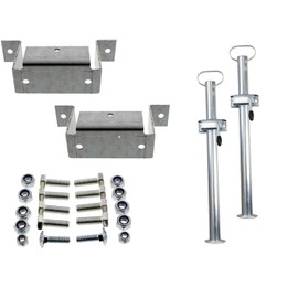 The Drive Drop Support Set Suitable for Various Stema Trailers with 600 mm Supports, Clamp Holder and Screw Set