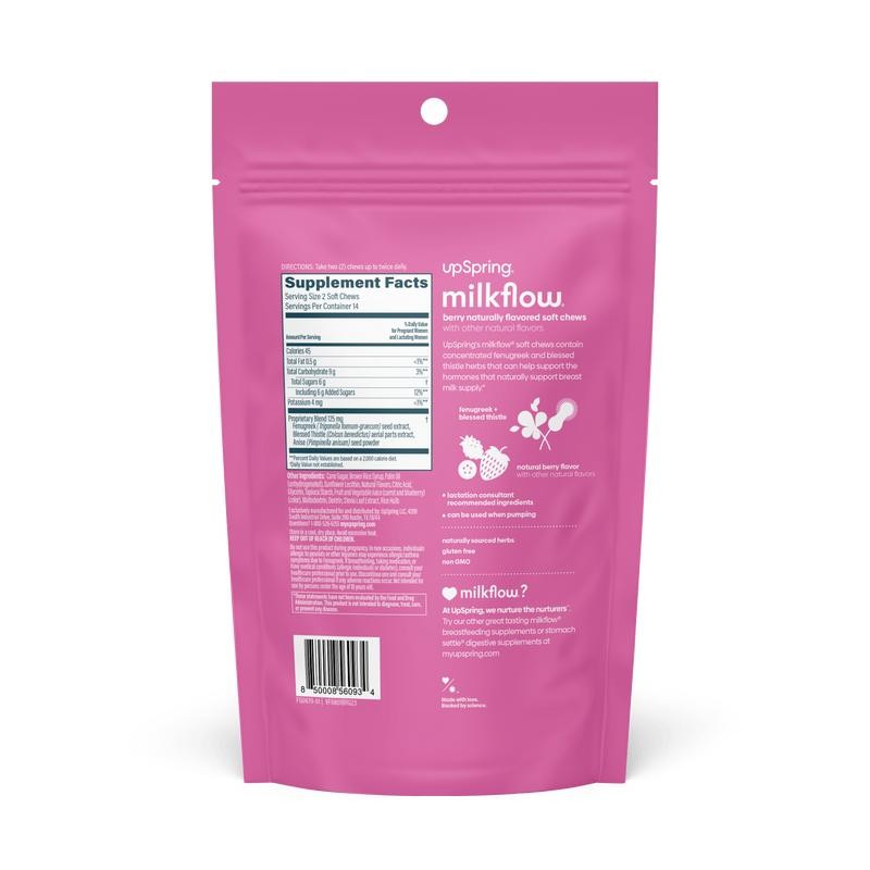Milkflow® Breastfeeding Soft Chews, Berry Flavor, 28 Ct