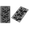 Patisse 19209 3 Gingerbread Men Moulds, Black, Small