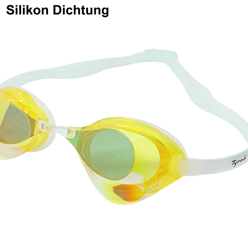 Tyron Performance Speed Goggle (Yellow Mirrored), Swimming Goggles | Training