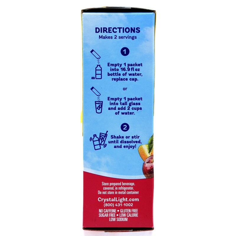 Crystal Light On The Go Fruit Punch Drink Mix, 10-Count