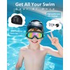 Hurdilen Kids Swimming Goggles for Kids, Anti-fog, UV Protection, Wide