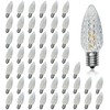 loongpopo 50pack C9 Christmas LED Light Bulbs, Strawberry Replacement Bulb