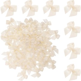 DIYEAH Lazos Mini de Poliéster para Manualidades, 200 Piezas, Moños Decorativos para Envoltura de Regalos y Proyectos de Costura, Accesorios para Fiestas y Decoración Artesanal