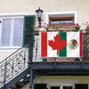 3×5 FT Canada Mexico Combo Flag,Large Canadian Mexican Decor,Double Side