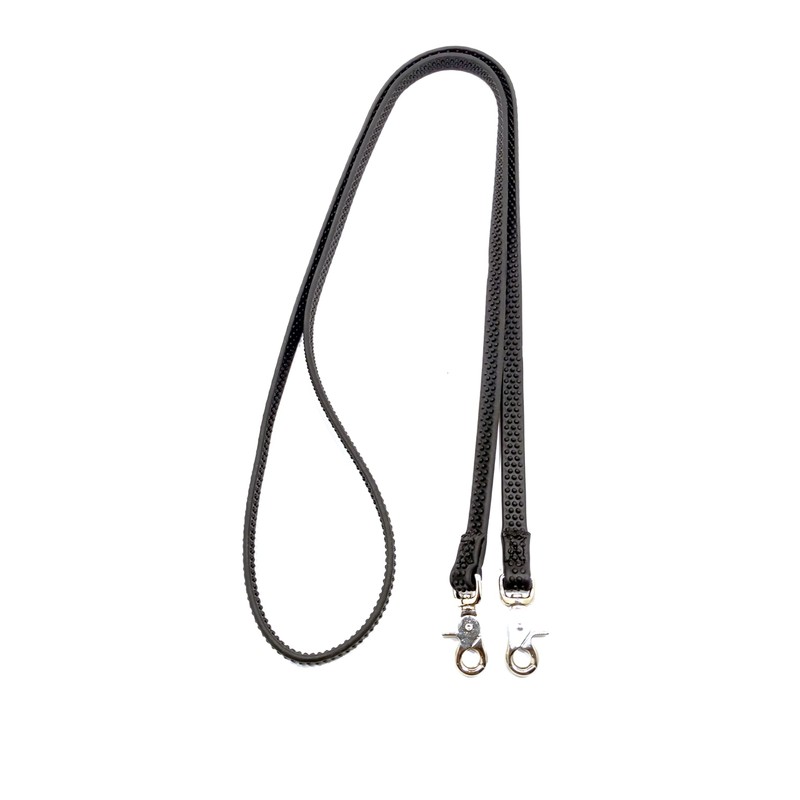 Ultimate Bitless Bridle Super Grip Reins with Bumps (Black)