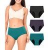 BAMBOO COOL Womens Period Underwear Heavy Flow Absorbent Panties High