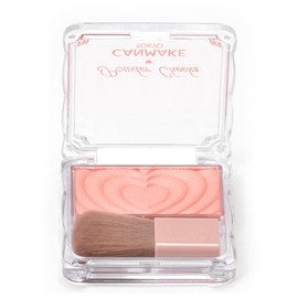 Canmake Powder Cheeks P03 Cheerful Peach 0.06 oz (1.8 g), Clear, Glossy, Coral