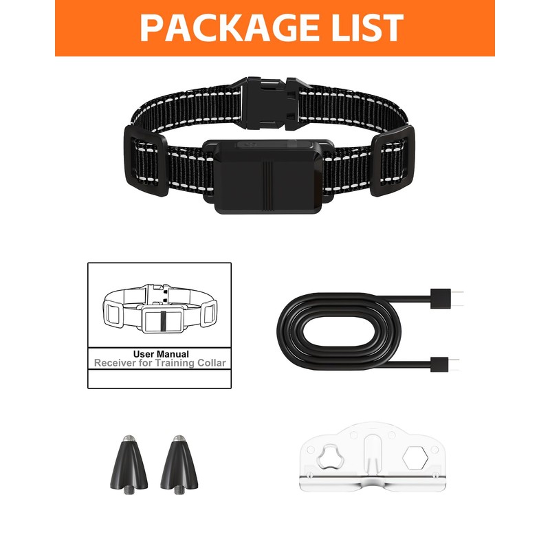 FLYSPEAR Extra Receiver Collar for Indoor Wireless Pet Barrier, Receiver