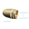 (1Pc) EZ-Fluid 1-1/2" IPS Thread Female Heavy Duty Brass In-Line