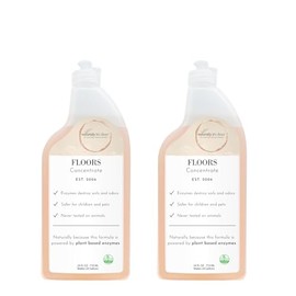 naturally it's clean Floor Enzyme Floor Cleaner | 24 Gallon Rinse Free Concentrate | 2 Pack