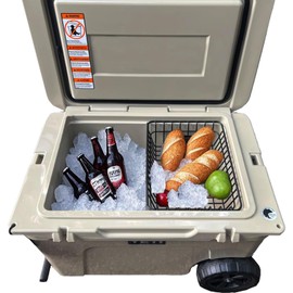Cooler Basket for YETI Tundra Haul, YETI Roadie 48, Yeti Roadie 60,Compatible with Other lgloo Accessories Coolers Locks, Coolers Dividers, Ice etc,Cooler Basket Keeps Food Dry. (1-Pack)