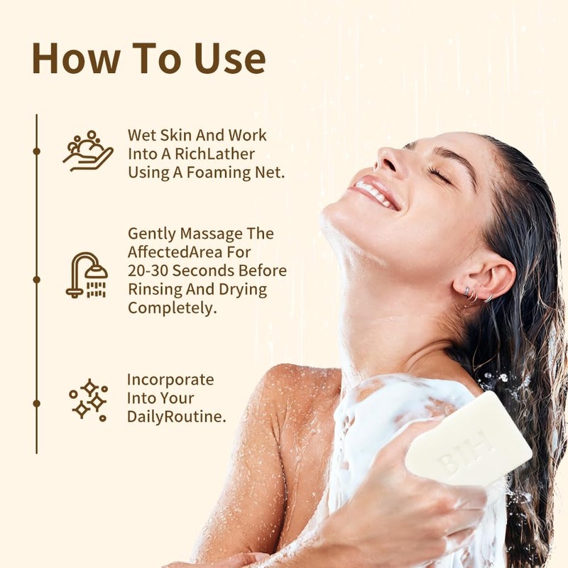 Natural Soap Bar, 2 Pack Vegan Cold Process Bar Soap