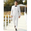 WEEN CHARM Men's Suits 2 Piece Wedding Tuxedo One Button