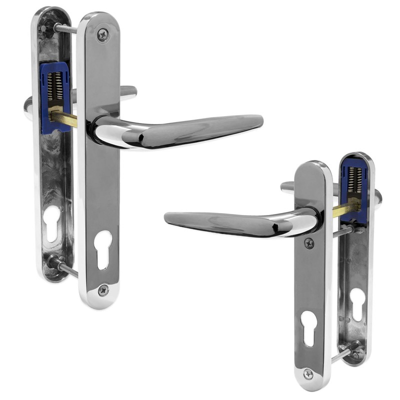 UPVC Door Handle Trojan Sparta 92PZ Sprung Double Glazing Pair