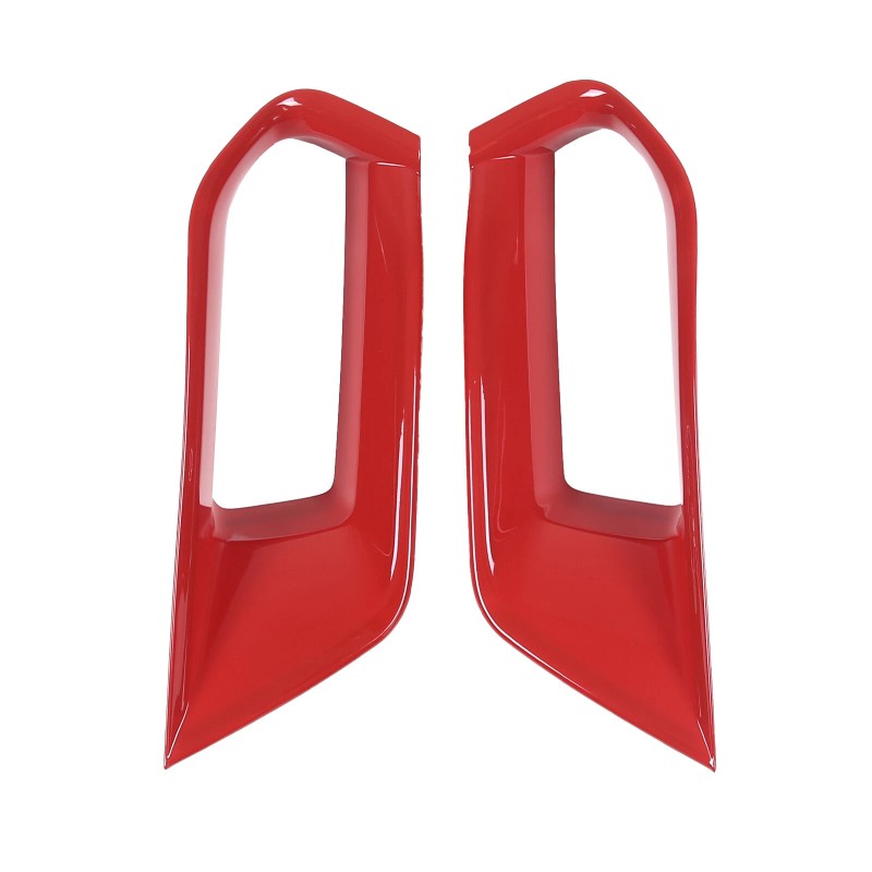 MXauto-2024 Red ABS Front Bumper Side Air Outlet Vent Trim