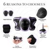 Adjustable Bike Helmet with DIY Sticker,Skateboard Helmet with Knee Pad