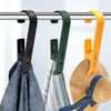 Uenhoy Large Laundry Hooks with Clips 4 Pcs Clothes Pins