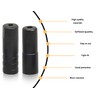 KAPSING Pack of 200 End Caps, Brake Cable, Bicycle End