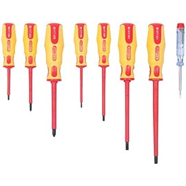 KS Tools 117.055 Ergo VDE PH/Slot Screwdriver Set (8 Pieces)