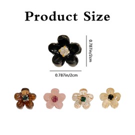 25 Pcs Flower Claw Clips Mini Hair Clips Small Hairs Clips Sweet Mini Barrettes Non-Slip Small Hairs Clips for Women Cute Hair Clips Haires Accessories for Women Photograph, Party