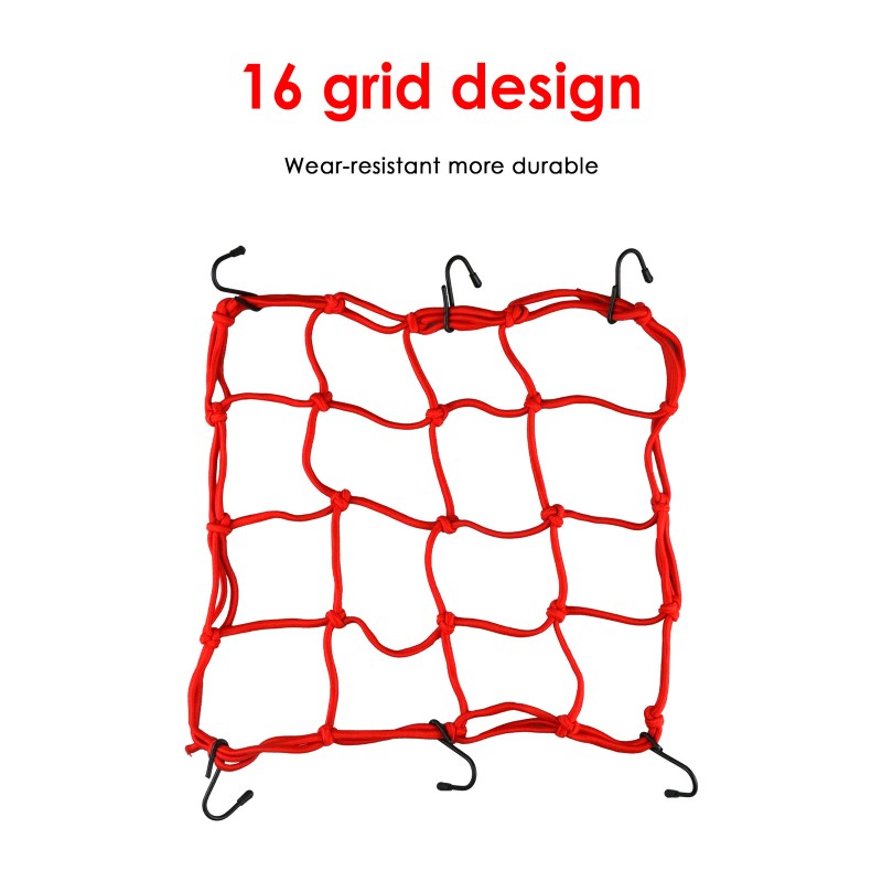 Unbranded 2X Cargo Net Motorcycle Helmet Mesh Luggage Tie Down