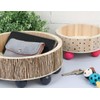 Balsa Wood Round Tray, Medium, 22 x 5.5 cm