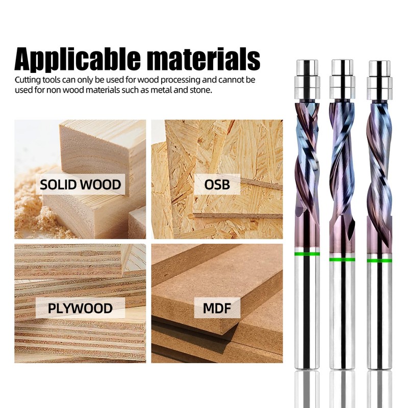 HARDWIN Flush Trim Router Bit - 1/4" Shank Solid Carbide