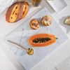 Adolif Natural Carrara White Marble Pastry and Cutting Board, 12x16x0.5